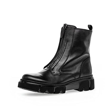 Gabor Damen Biker Boots, Frauen Stiefeletten,Best Fitting,uebergangsschuhe,uebergangsstiefel,Winterstiefeletten,schwarz(Altsilber),38 im Sale